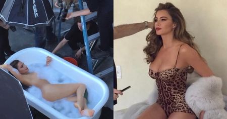 52-letnia Sofia Vergara niczym Afrodyta wyłania się NAGO z piany. Fani zgodni: "BOGINI"