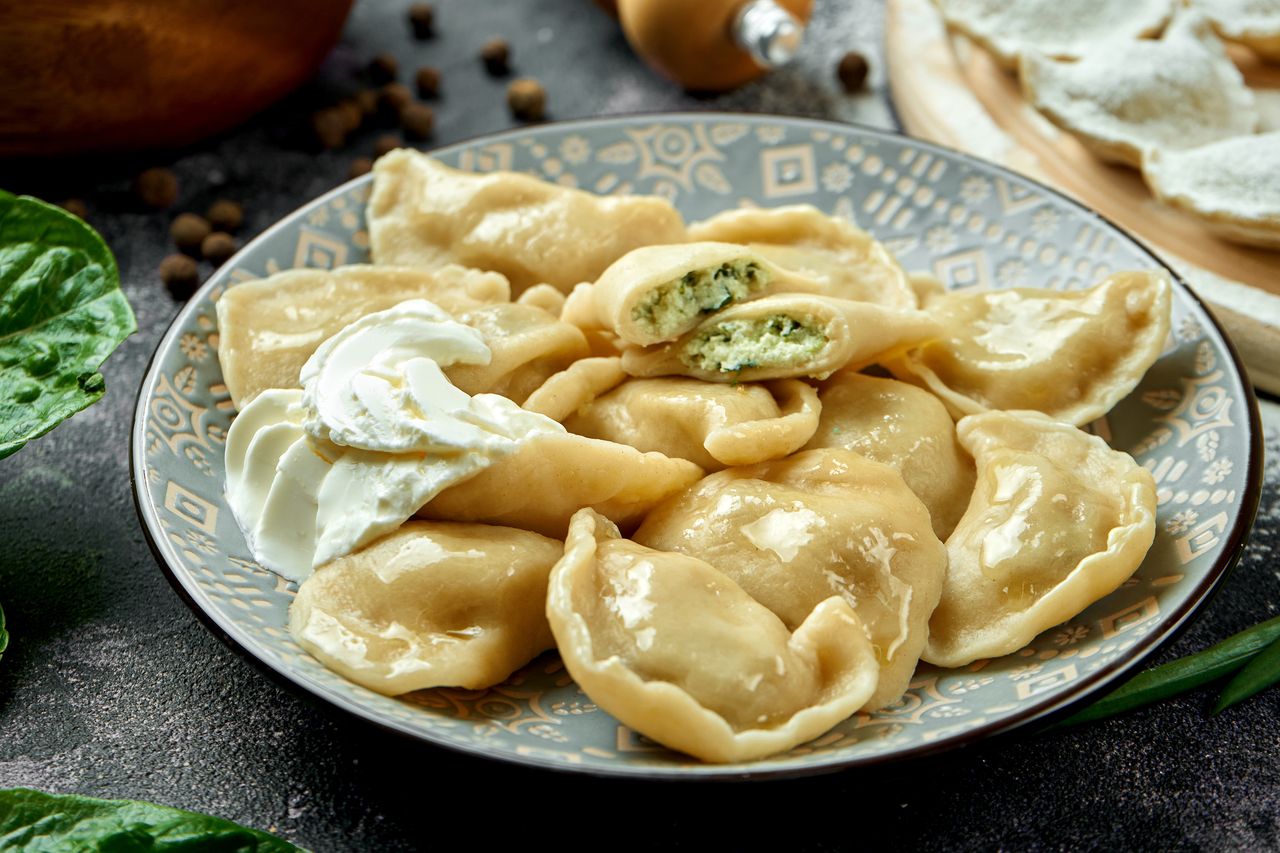 Pierogi ze szpinakiem