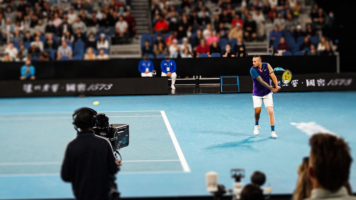 Nick Kyrgios zagrał w turnieju pokazowym w Dubaju