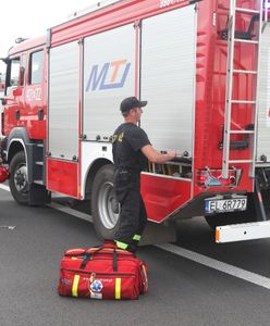 Pożar samochodu. Akcja służb na autostradzie