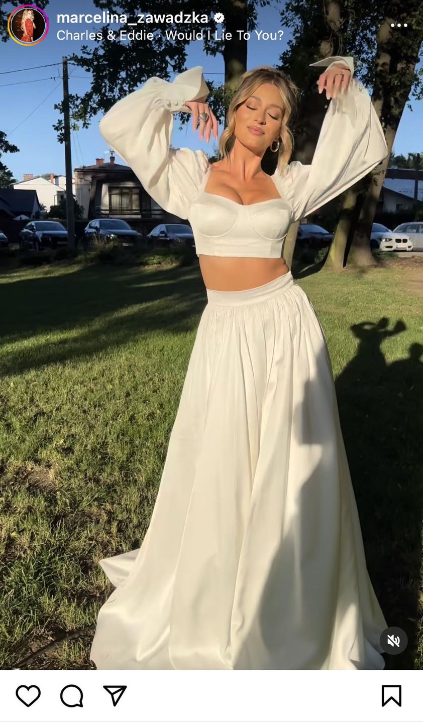 Marcelina Zawadzka w bieli 