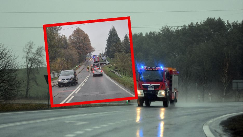 Wypadek busa przewożącego dzieci