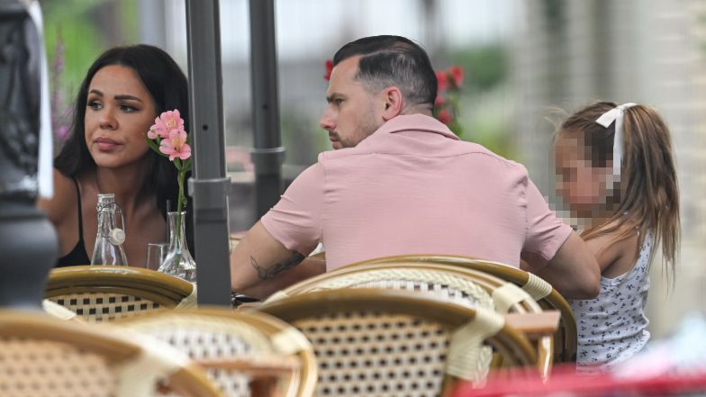 Sylwia Bomba na obiedzie z Grzegorzem Collinsem i córką