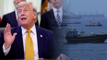 Kuriozalny wpis Trumpa. "Statki pozostają na swoich pozycjach"