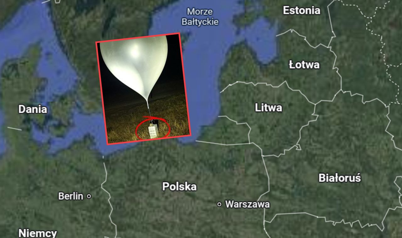 Rekordowa liczba balonów znad Białorusi nad Litwą i Łotwą