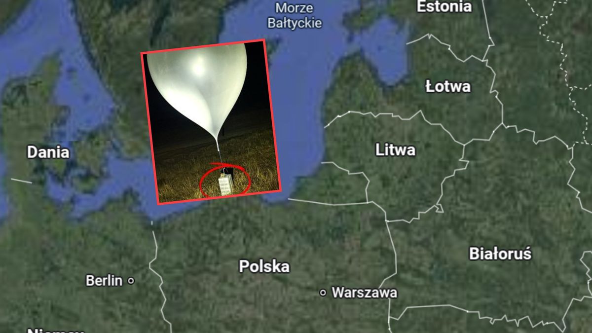  Rekordowa liczba balonów znad Białorusi nad Litwą i Łotwą
