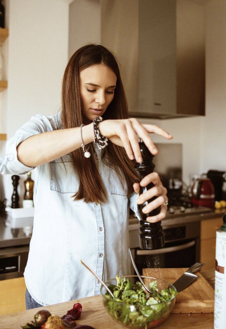 Anna Czartoryska w kuchni