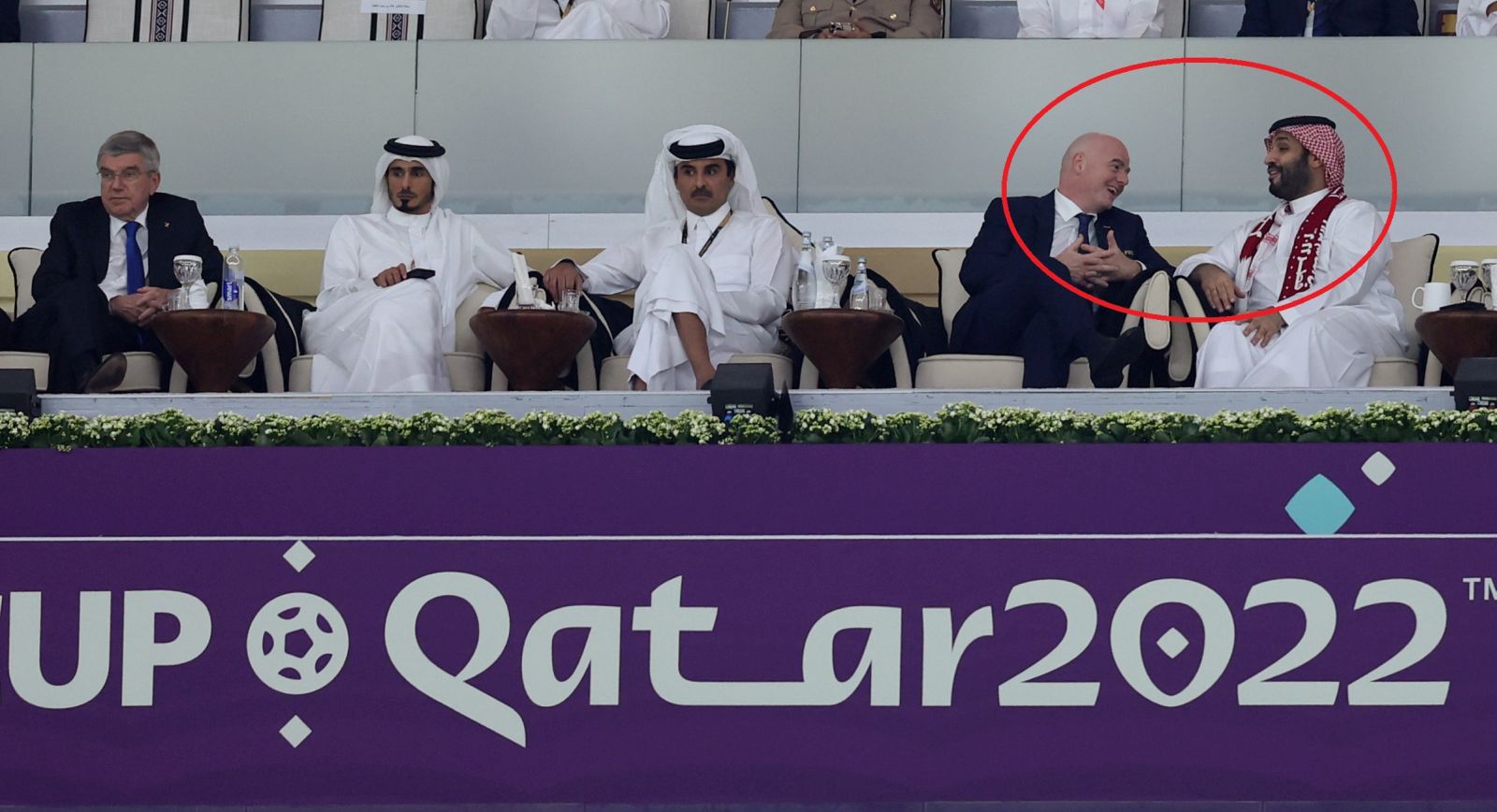 Gianni Infantino oraz Mohammed bin Salman