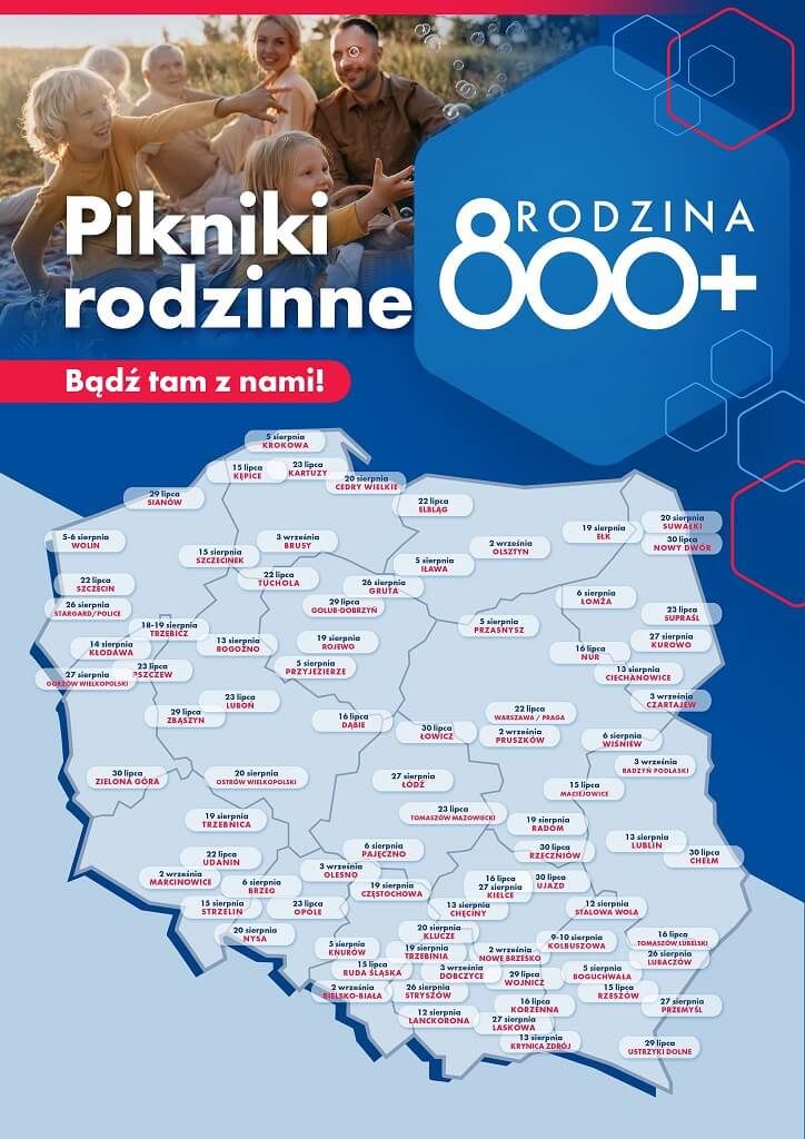 nadchodzące piknniki rodzinne 800 plus