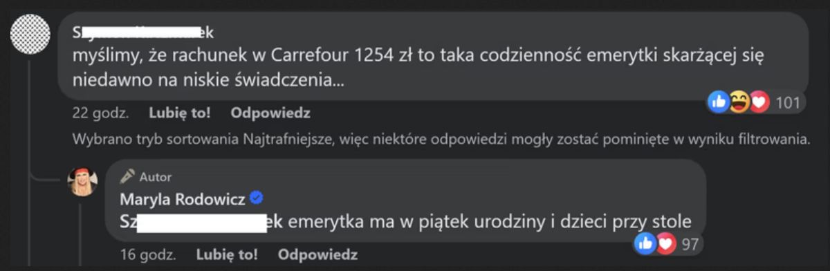 Maryla Rodowicz wyjaśnia, dlaczego zrobiła tak duże zakupy.