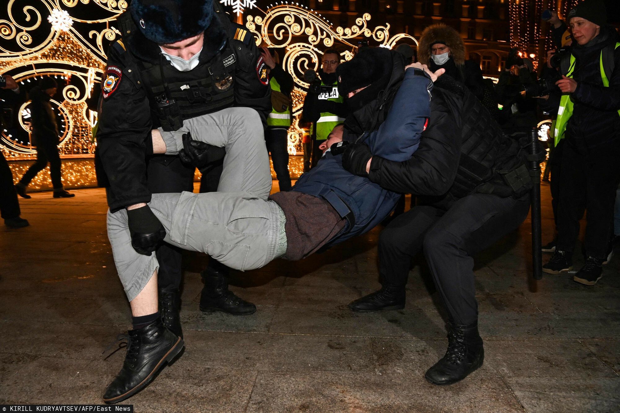 Antywojenne protesty w Moskwie