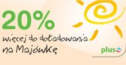 Majówka z pre-paidami Plusa - 20% więcej kasy