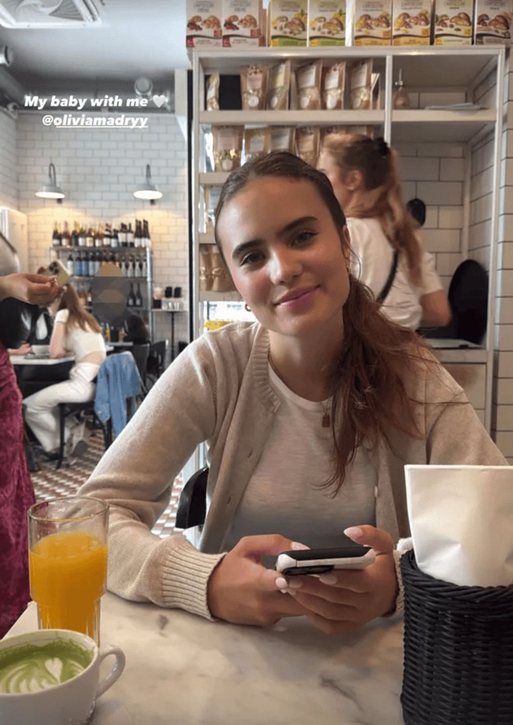 Sara Boruc z córką, Oliwią