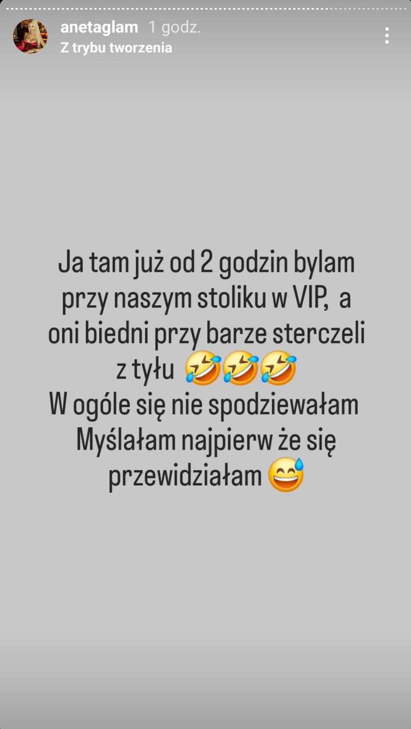 Aneta Glam odpowiada Caroline Derpienski