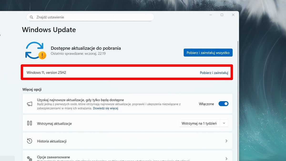 Ustawienia w Windows 11