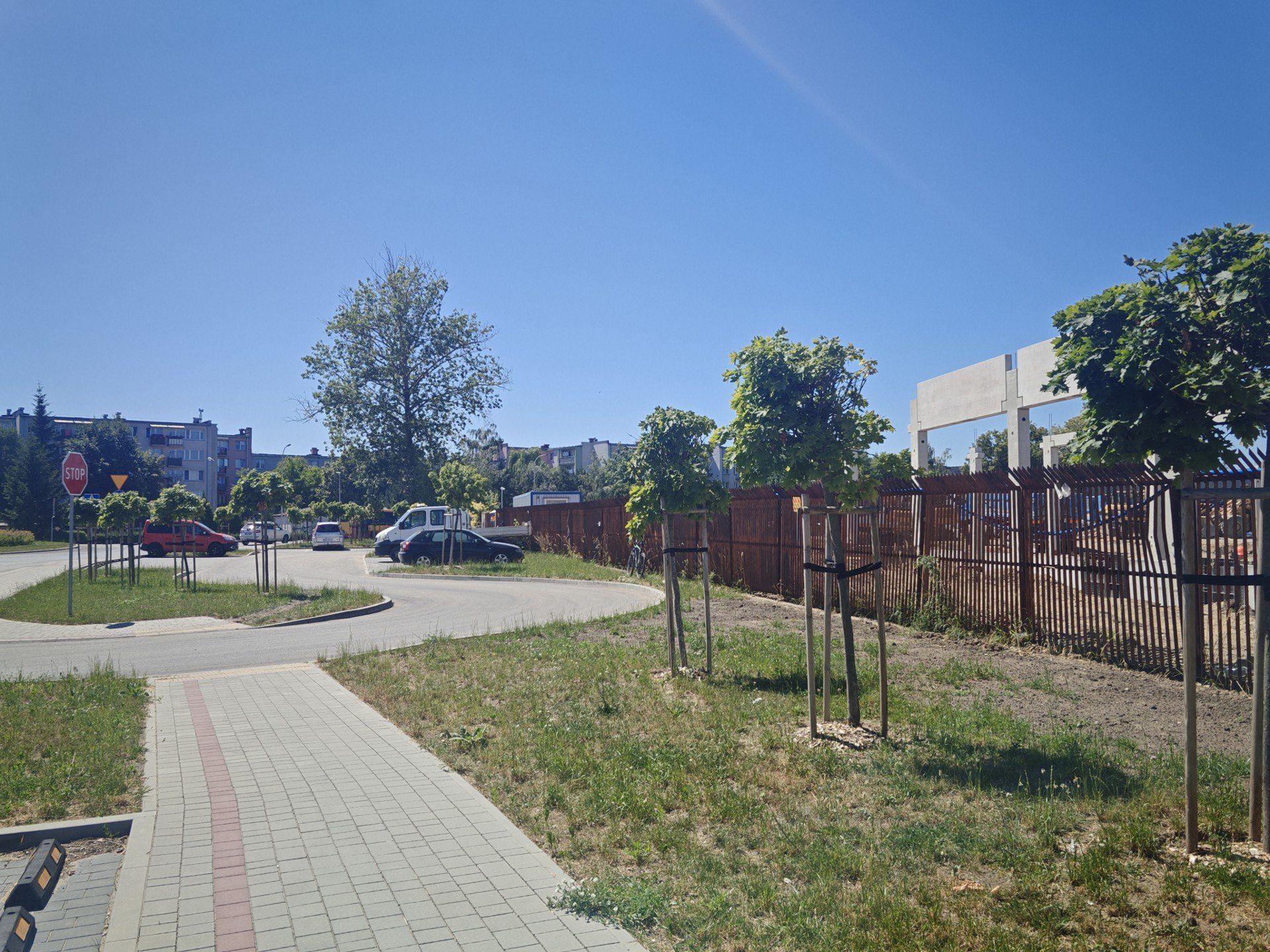 Budowa sklepu Aldi w Tarnobrzegu, lipiec 2025