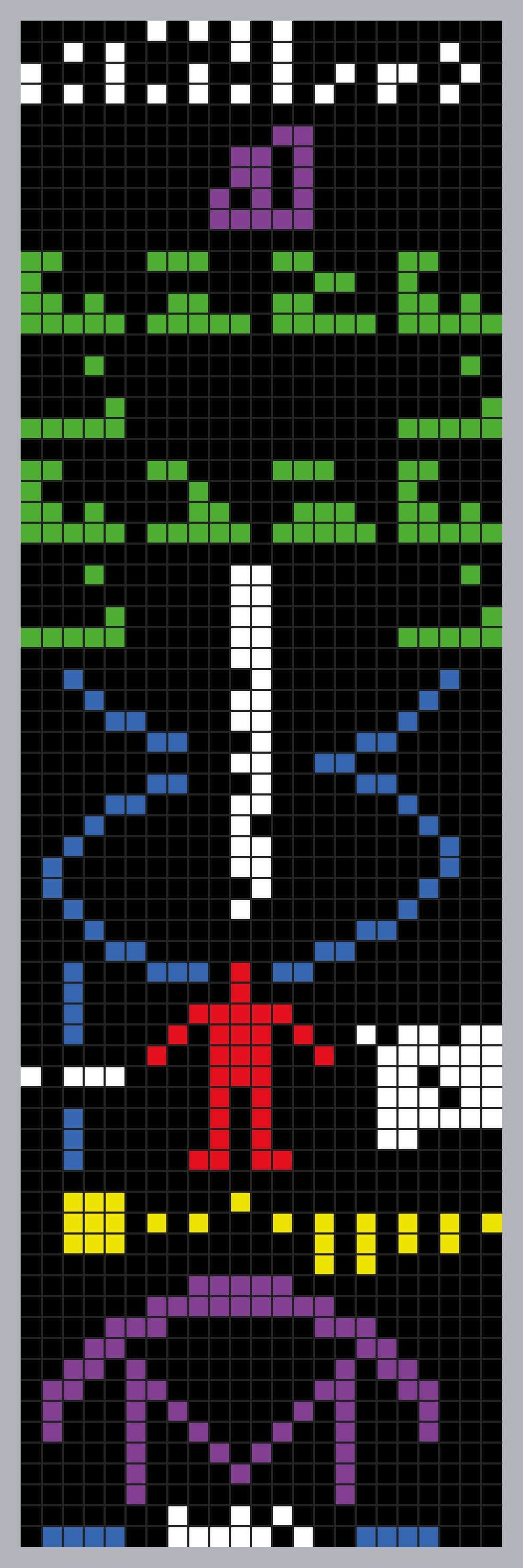 Wiadomość z Arecibo przesłana w kierunku gromady kulistej M13 z konstelacji Herkulesa. 