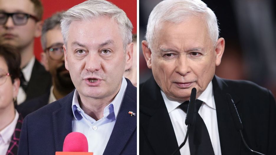 Robert Biedroń (Nowa Lewica), Jarosław Kaczyński (PiS)