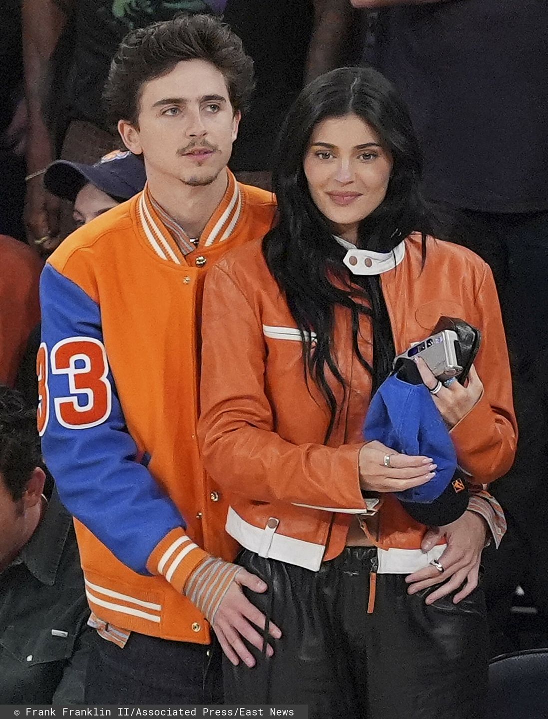 Kylie Jenner i Timothée Chalamet na meczu koszykówki