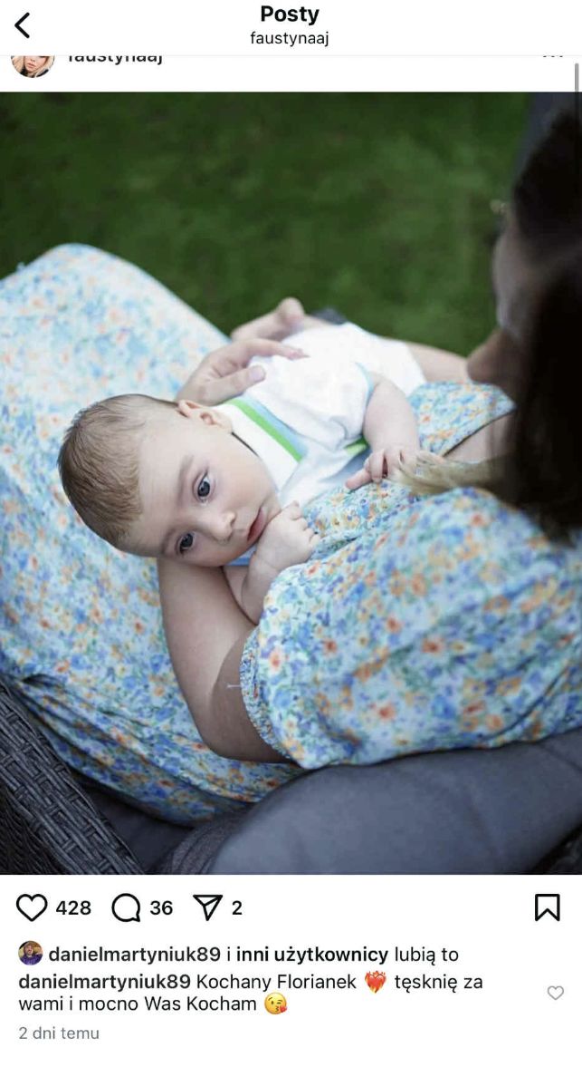 Daniel Martyniuk skomentował zdjęcie żony z synem