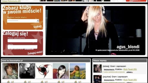 Sobotnianoc.pl - społecznościówka dla imprezowiczów 1