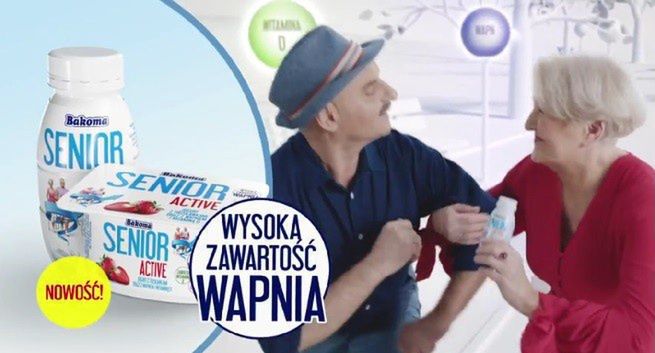 Musicalowy spot promuje jogurty Bakoma Senior Active (wideo)