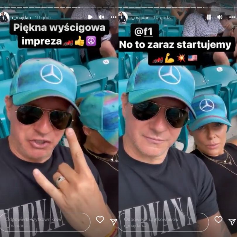 Małgorzata Rozenek i Radosław Majdan brylują na Grand Prix Miami