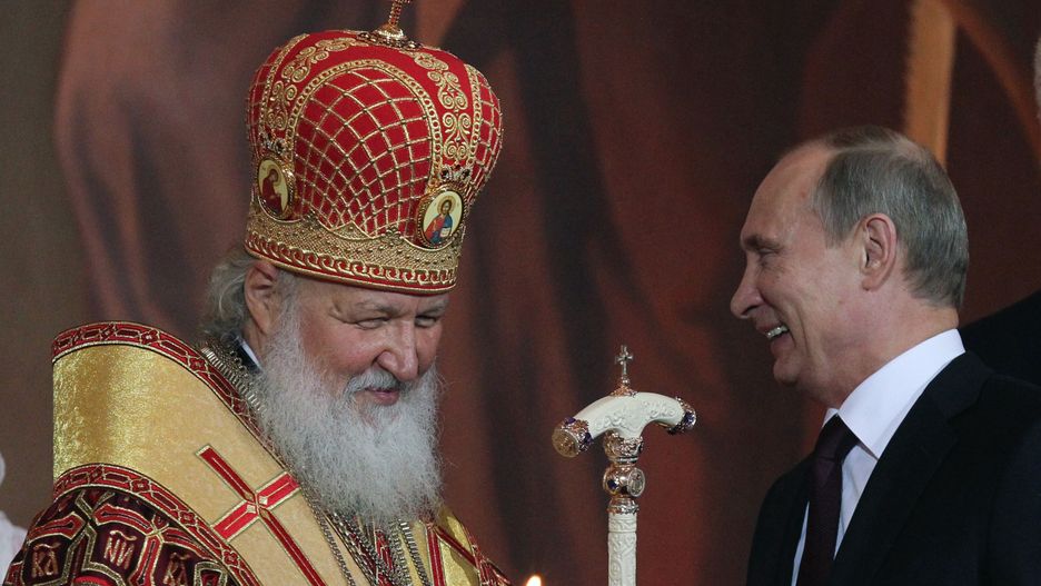 Na zdjęciu patriarcha moskiewski i całej Rusi Cyryl i rosyjski dyktator Władimir Putin