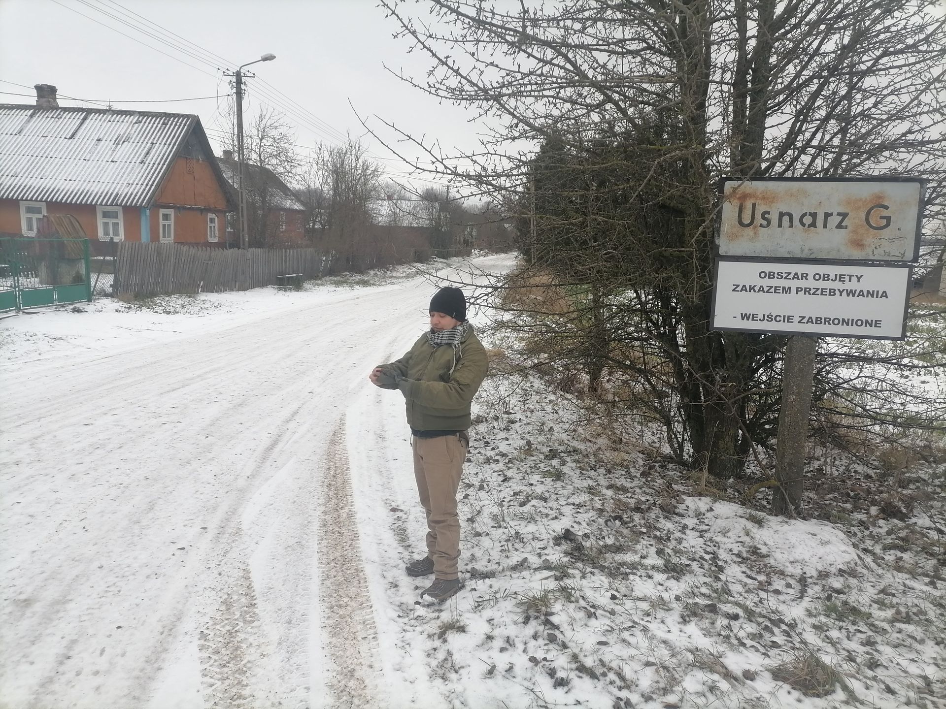 Usnarz Górny przy granicy 