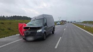 Tragiczny wypadek na trasie S61. Nie żyje jedna osoba, trzy trafiły do szpitala