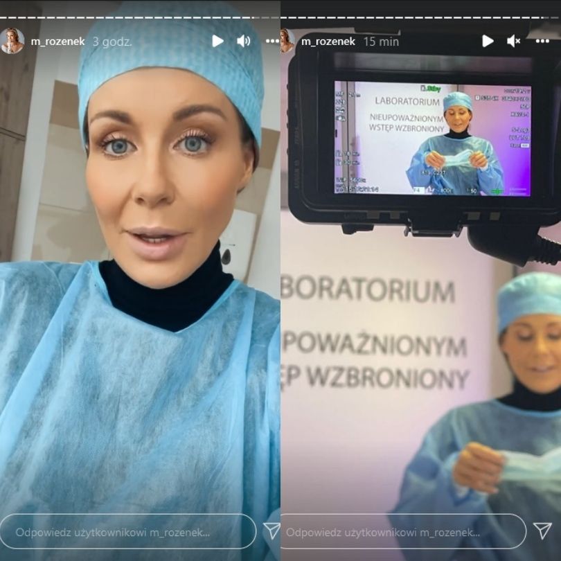 Małgorzata Rozenek pozdrawia z planu nowego projektu
