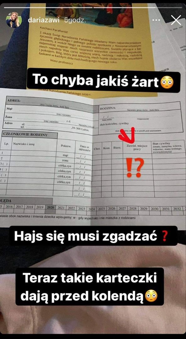 Insta Stories Darii Zawistowskiej