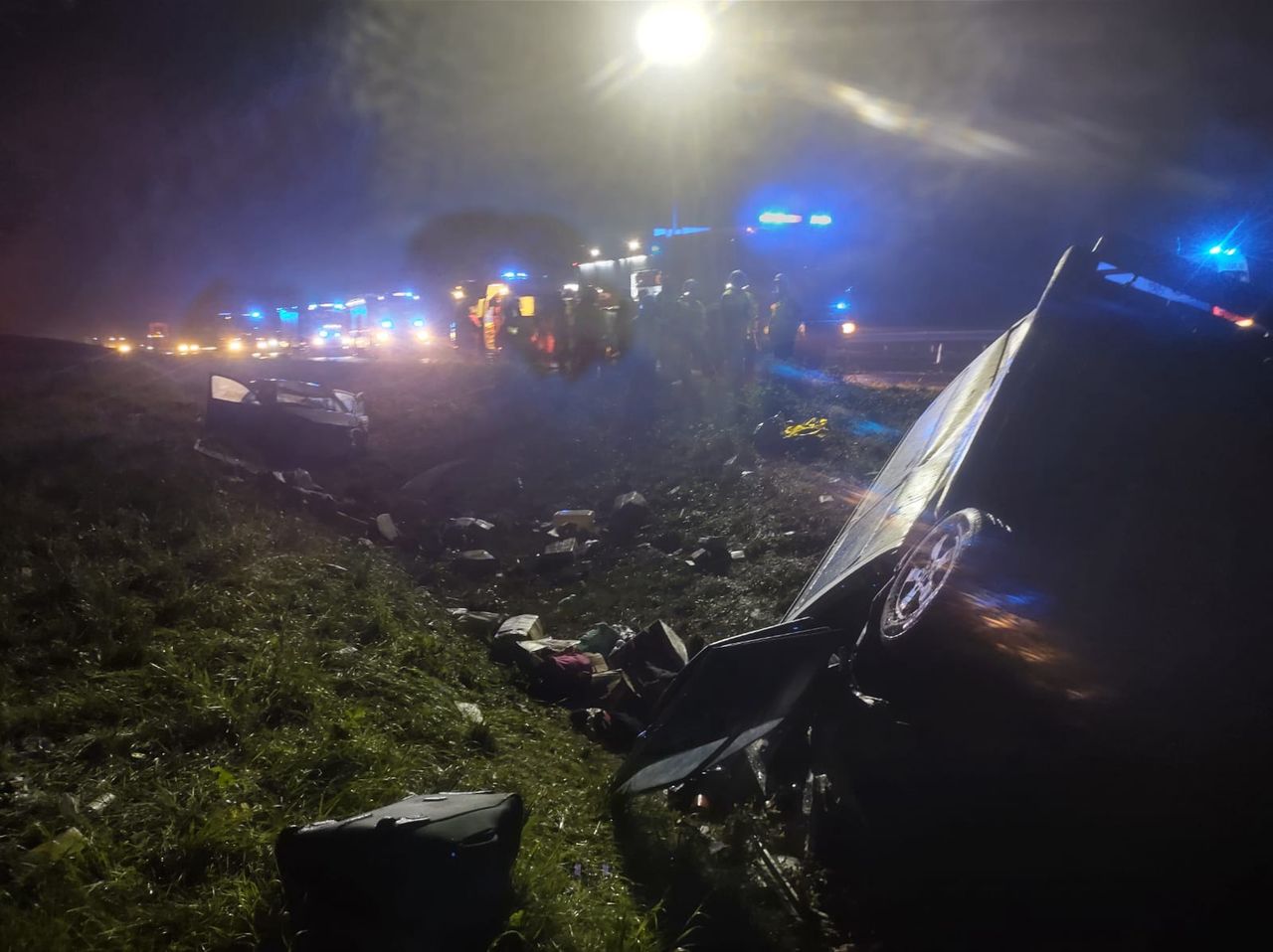 Małopolska. Wypadek na A4. 13 osób rannych