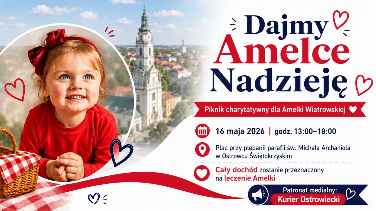 Dajmy Amelce nadzieję. W Ostrowcu odbędzie się charytatywny piknik dla dziewczynki walczącej o zdrowie