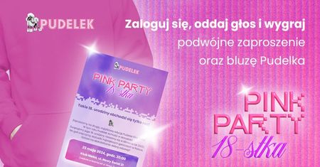 Weź udział w konkursie i wygraj bluzę Pudelka oraz zaproszenie na Pink Party!