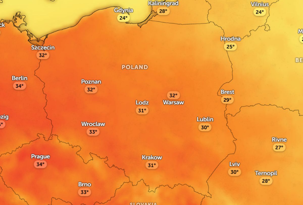 Upał da nam się we znaki. Tu będzie najgoręcej
