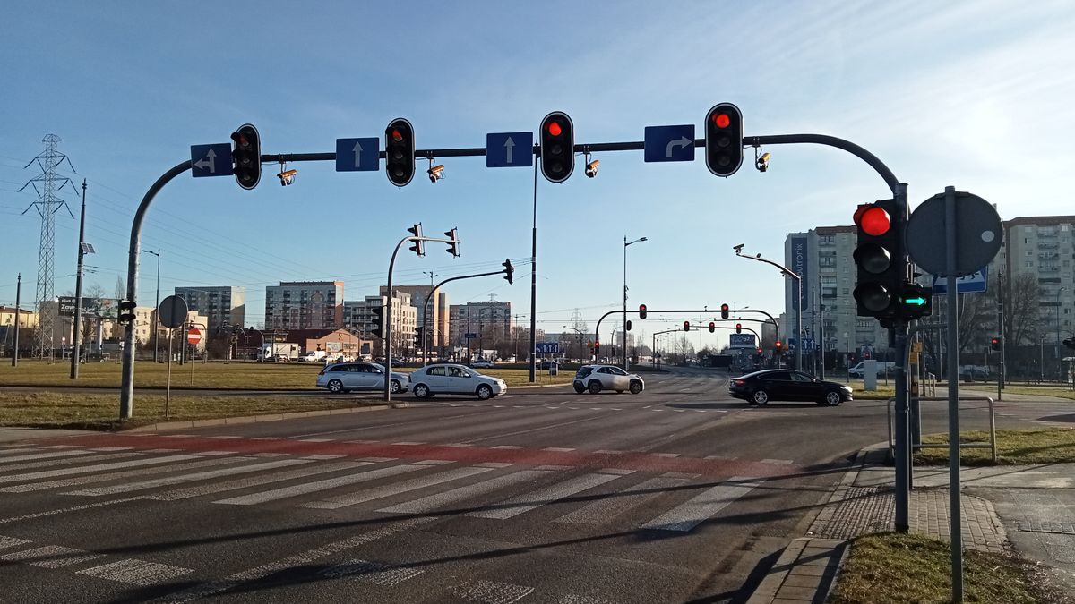 Rondo Inwalidów na łódzkim Widzewie