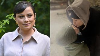 RZADKI WIDOK: Joanna Jarmołowicz dokazuje z synkiem na śniegu. Mały Józef to cała mama czy Jan Królikowski? (FOTO)