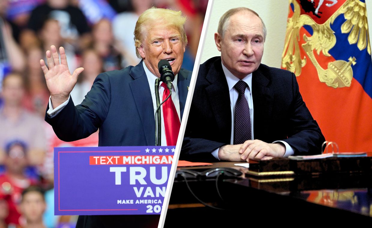 At a rally in Michigan, Donald Trump spoke warmly about Vladimir Putin.