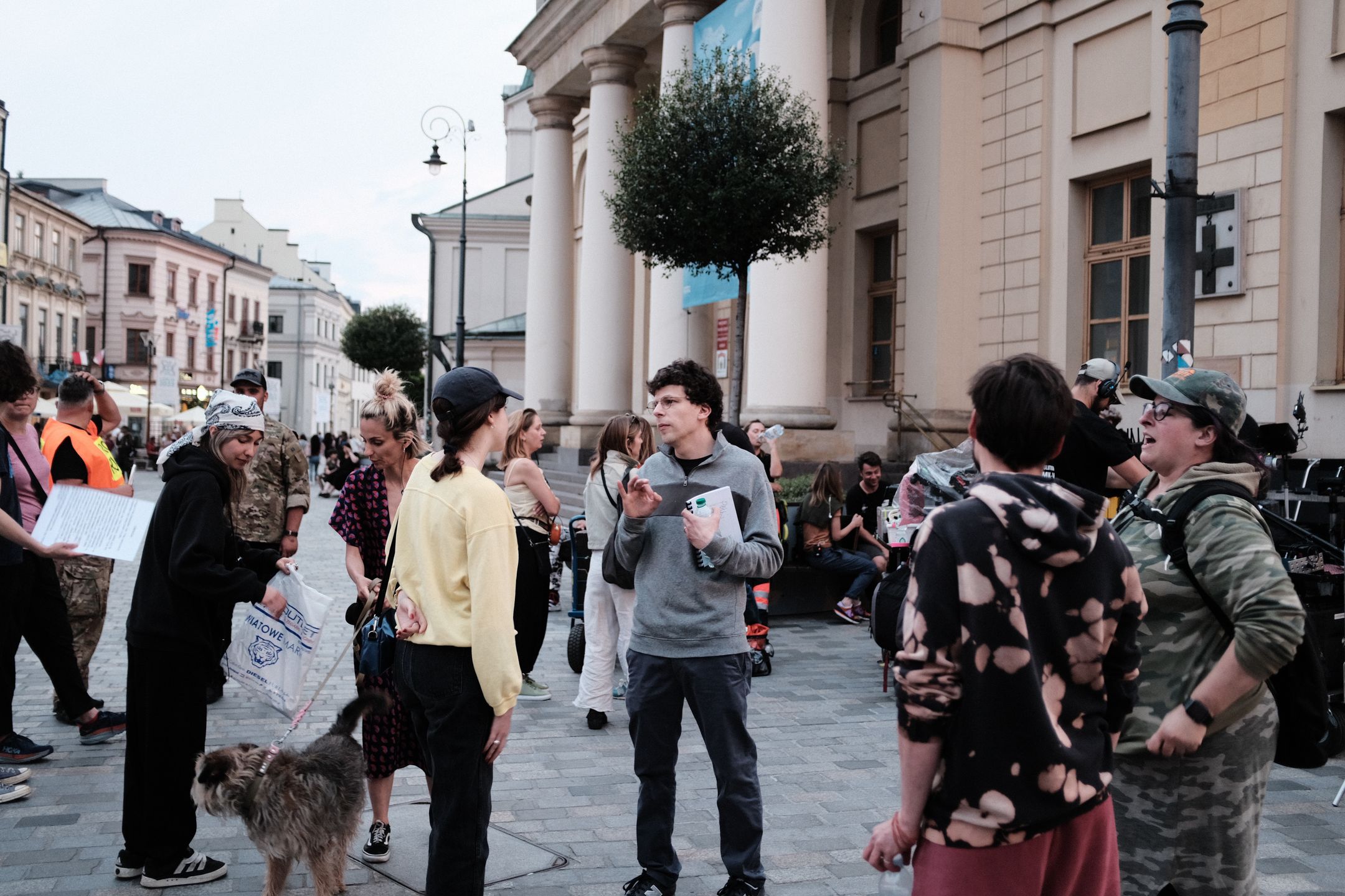 Na planie filmu "Prawdziwy ból" w Lublinie