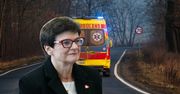 Prokuratura bada użycie karetki w Knurowie. W tle rodzina posłanki KO