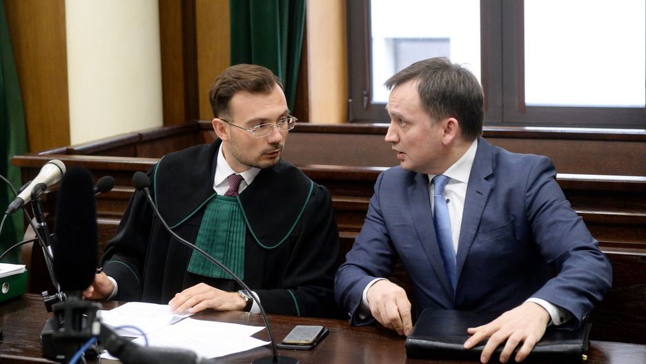Zbigniew Ziobro ze swoim adwokatem Maciejem Zaborowskim