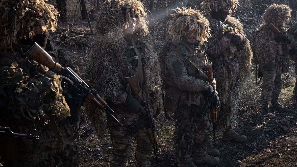 Ukraińscy żołnierze w okolicach Pokrowska