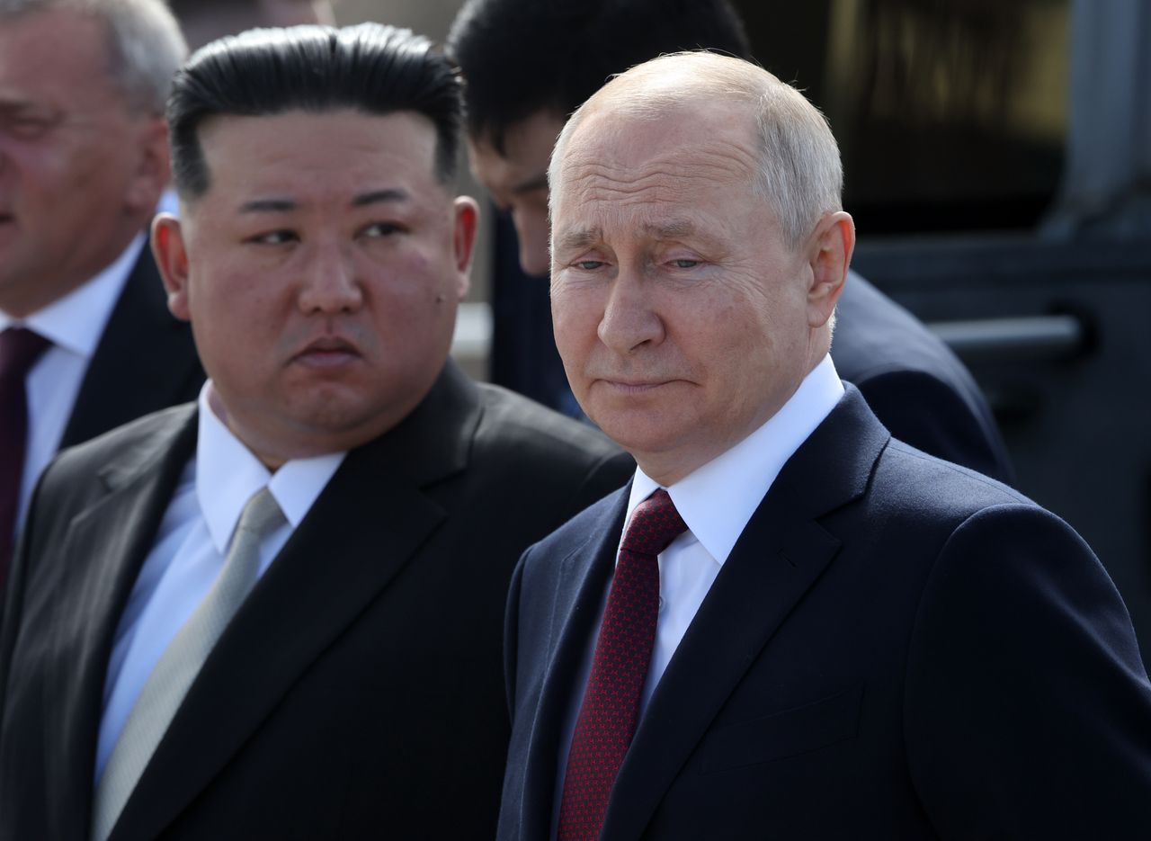 Kim Jong Un and Vladimir Putin