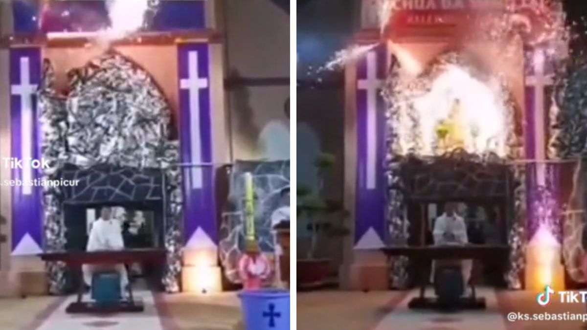 Ksiądz pokazał niecodzienne nagranie