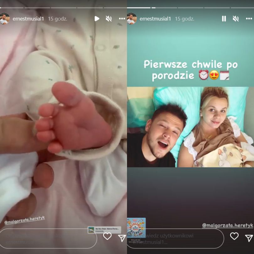 Małgorzata Heretyk i Ernest Musiał zostali rodzicami!