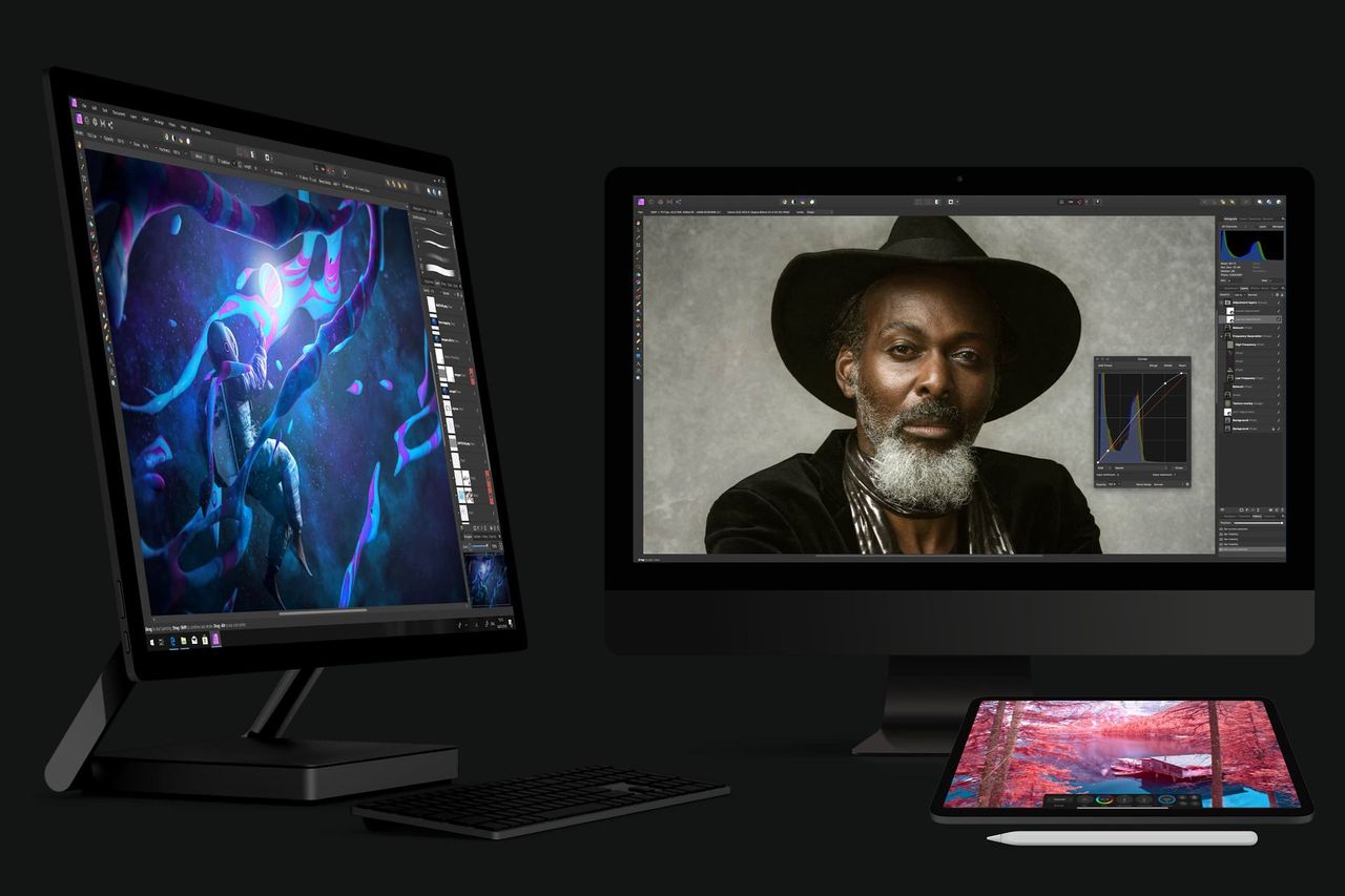 Affinity Photo, Designer i Publisher za darmo przez 3 miesiące. Później zniżka 50 proc.