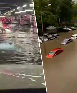 Moskwa sparaliżowana. Ulice zamieniły się w rwące rzeki