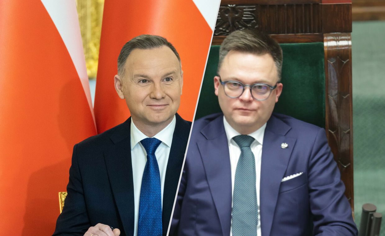 Prezydent Duda napisał do Hołowni. Marszałek dopowiedział mu na sali plenarnej