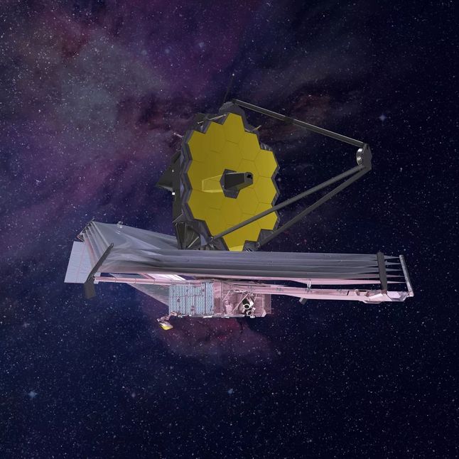 Kosmiczny Teleskop Jamesa Webba - wizualizacja